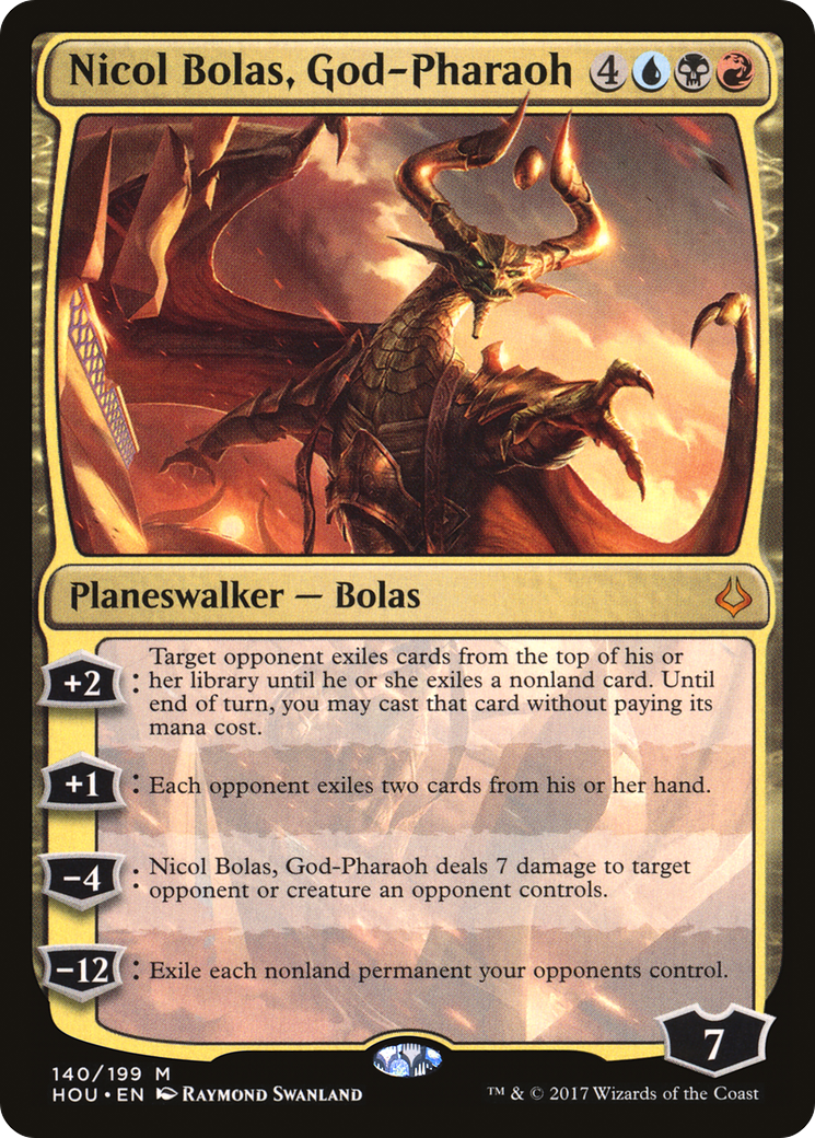 Nicol Bolas, God-Pharaoh (140) Foil - Hour of Devastation