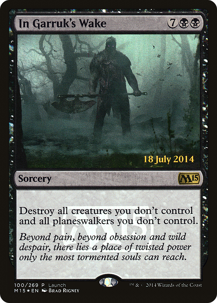 In Garruk's Wake (100) Foil - Magic 2015 Promos