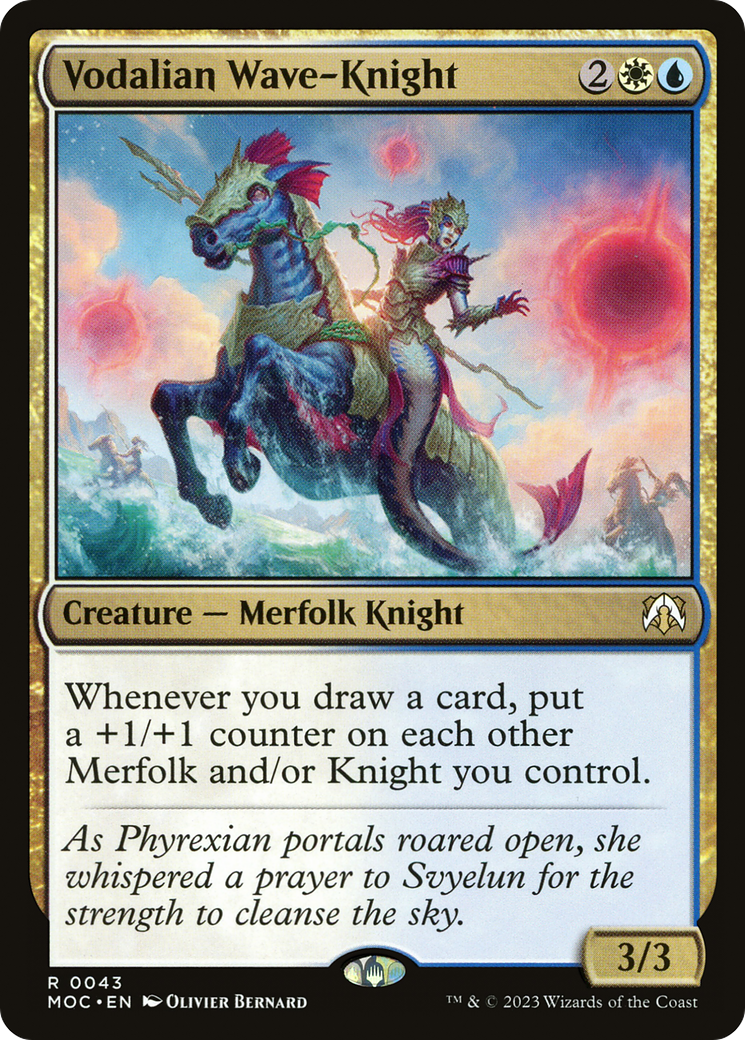 Vodalian Wave-Knight (043) - March of the Machine Commander