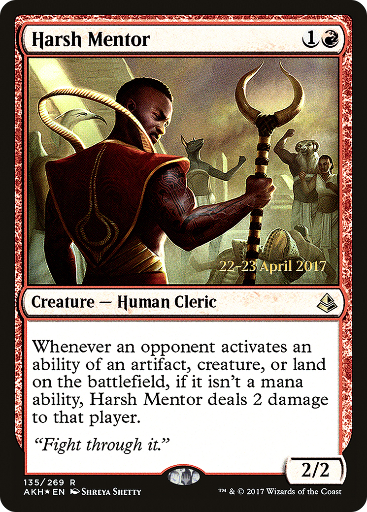 Harsh Mentor (135s) Foil - Amonkhet Promos