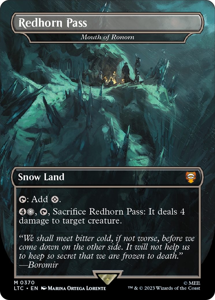 Redhorn Pass – Mouth of Ronom (370) Foil - Tales of Middle-earth Commander