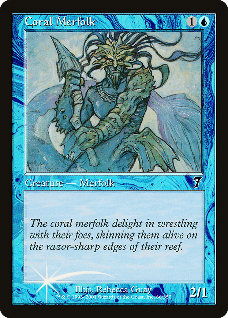 Coral Merfolk (066) - Seventh Edition