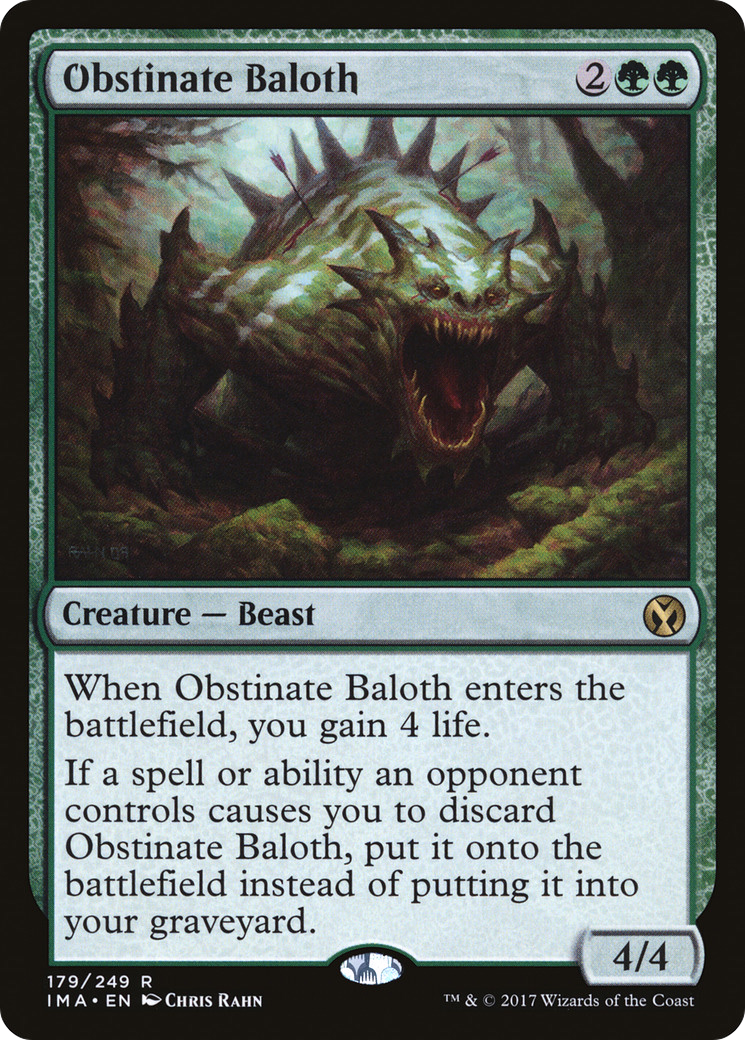 Obstinate Baloth (179) - Iconic Masters