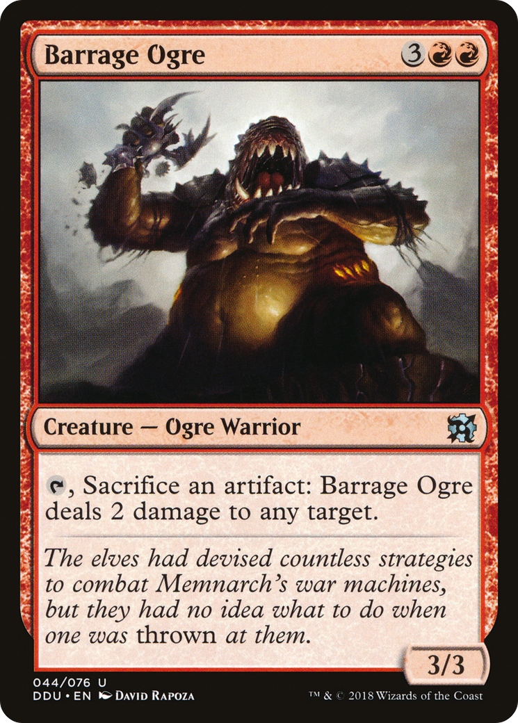 Barrage Ogre (044) - Duel Decks: Elves vs. Inventors