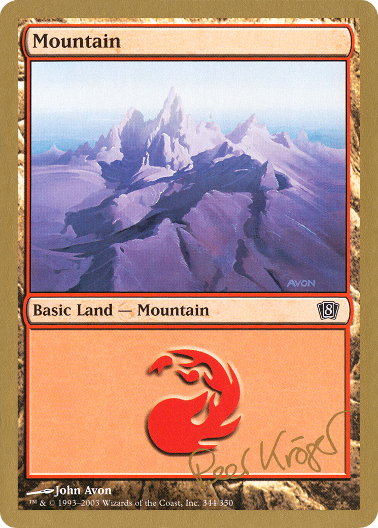 Mountain (344) - 2003 Peer Kroger (8ED) - World Championship Decks 2003