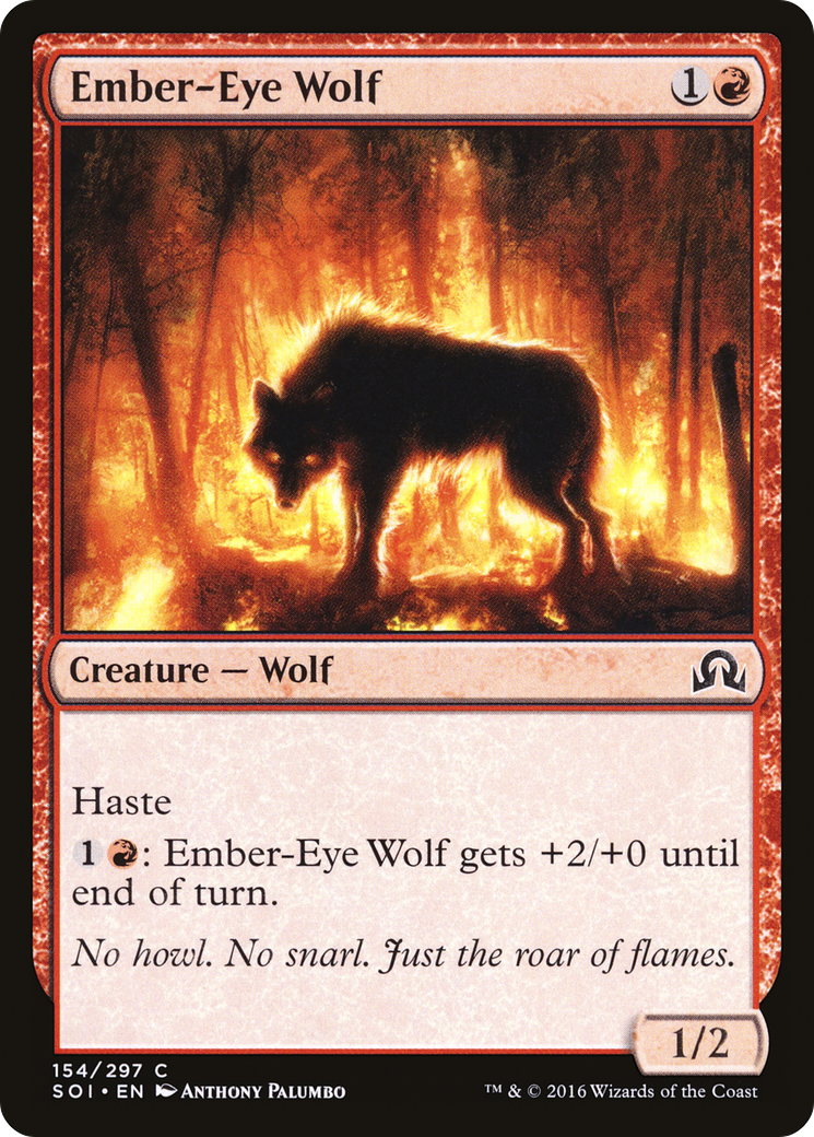 Ember-Eye Wolf (154) Foil - Shadows over Innistrad