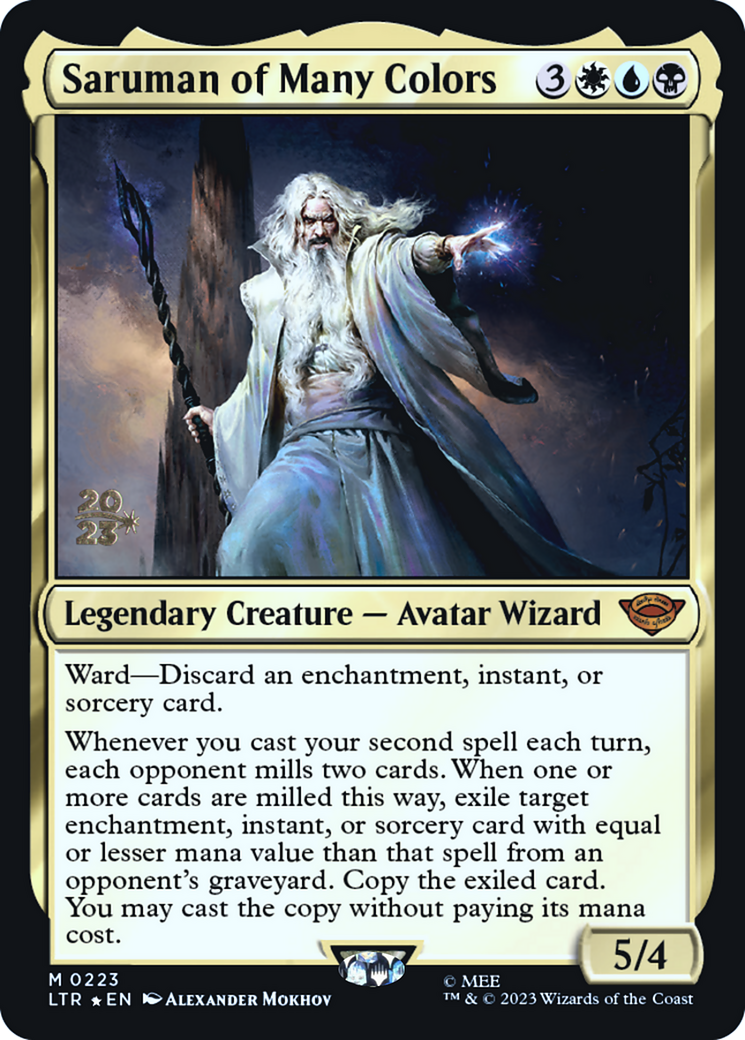 Saruman of Many Colors (223) Foil - Tales of Middle-earth Promos