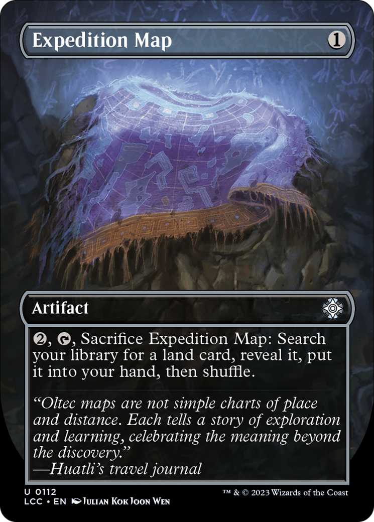 Expedition Map (Borderless) (112) - The Lost Caverns of Ixalan Commander