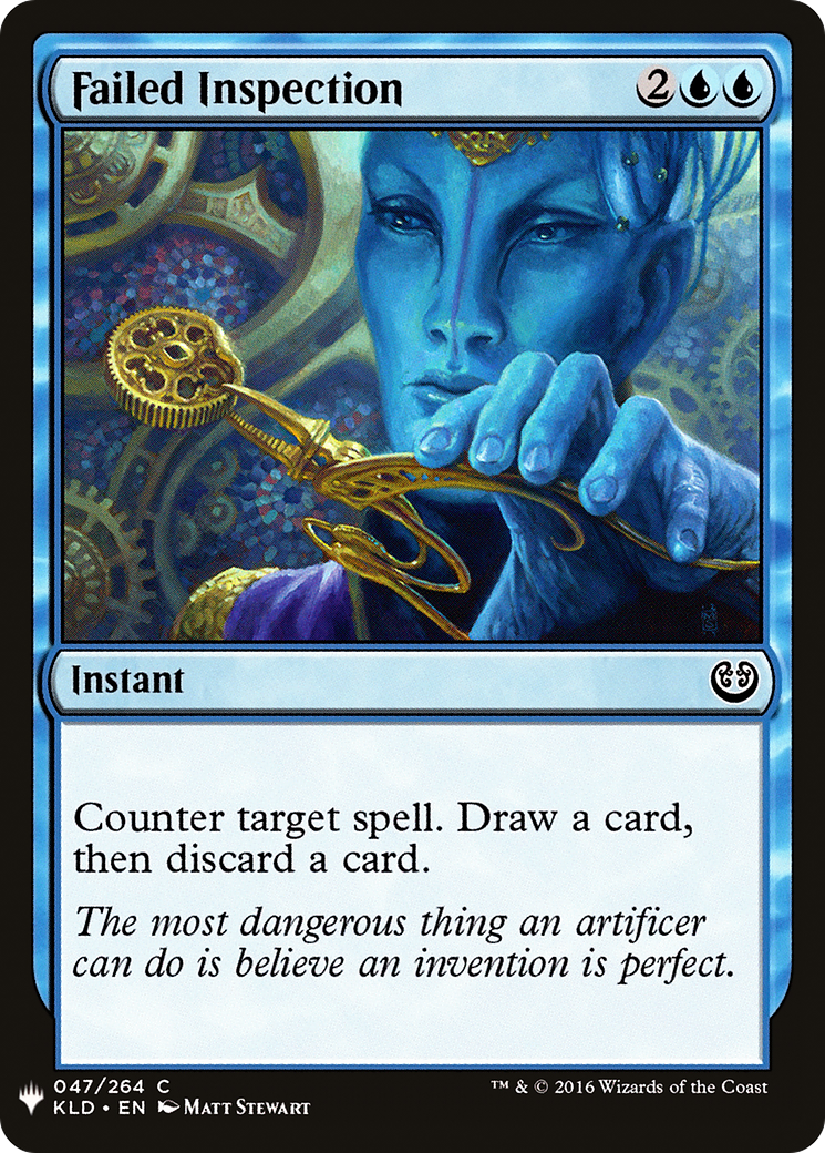 Failed Inspection (KLD-47) - The List