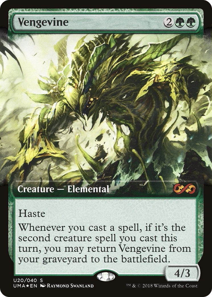 Vengevine (Extended Art) (U20) Foil - Ultimate Box Topper