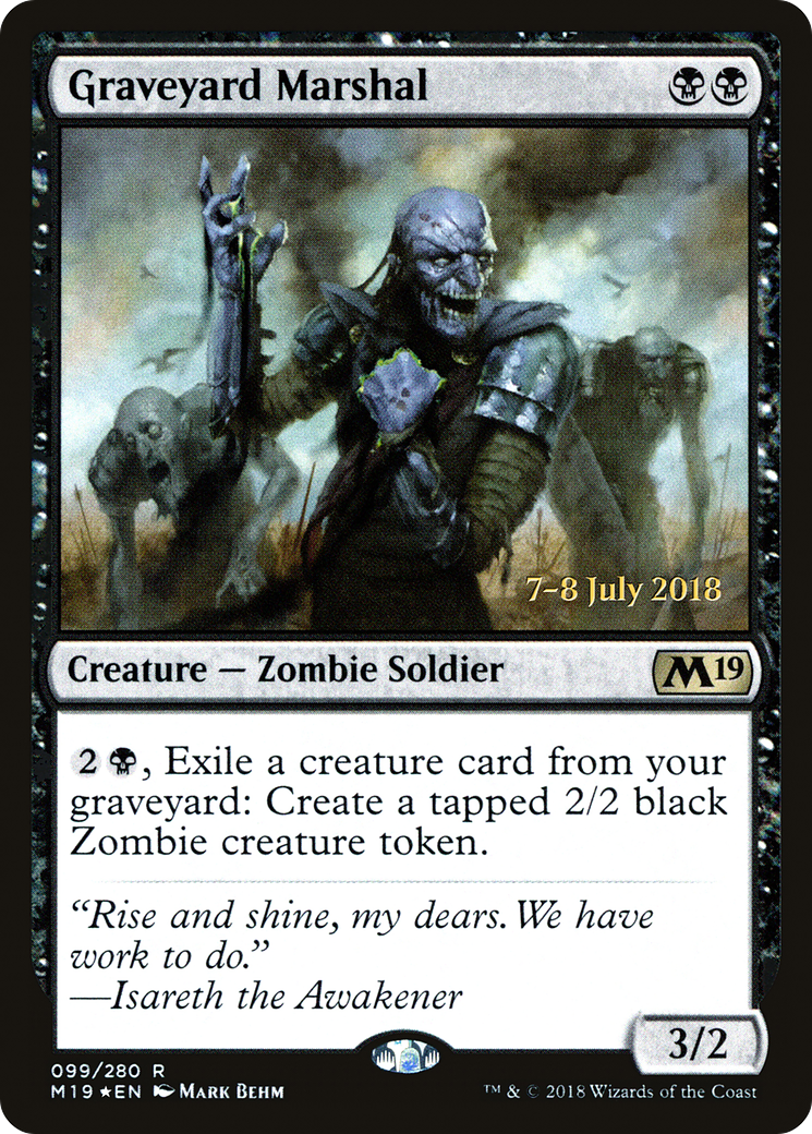 Graveyard Marshal (99s) Foil - Core Set 2019 Promos