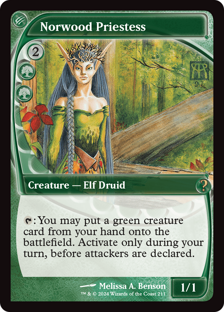 Norwood Priestess (Future Sight) (211) - Mystery Booster 2