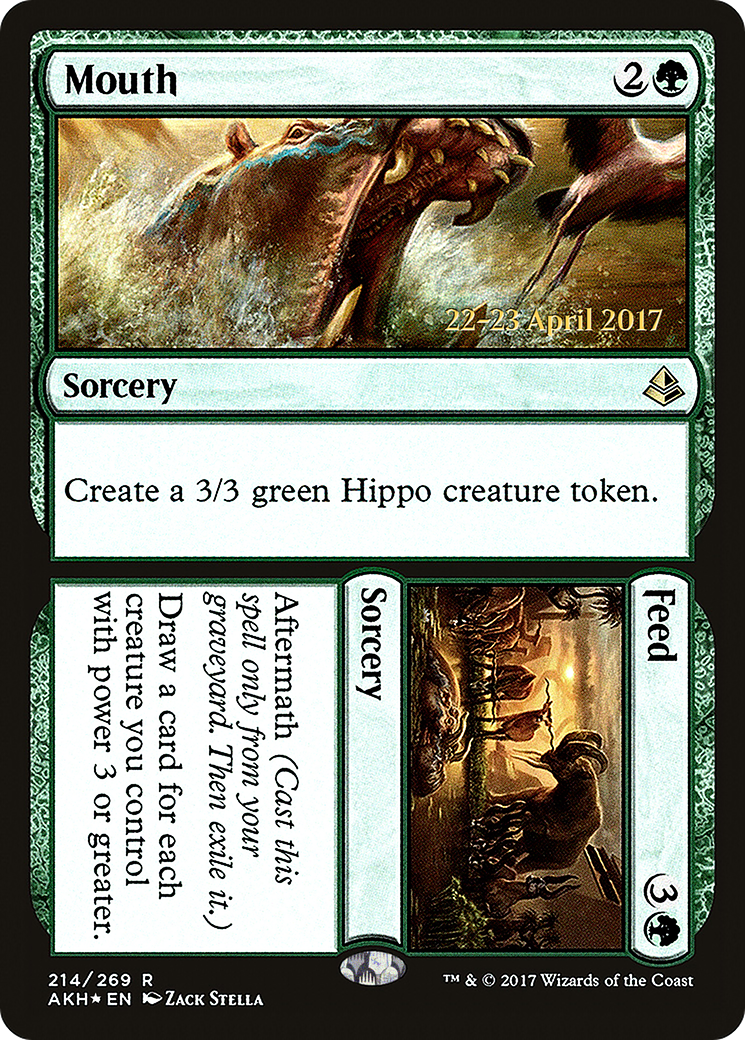 Mouth // Feed (214) Foil - Amonkhet Promos
