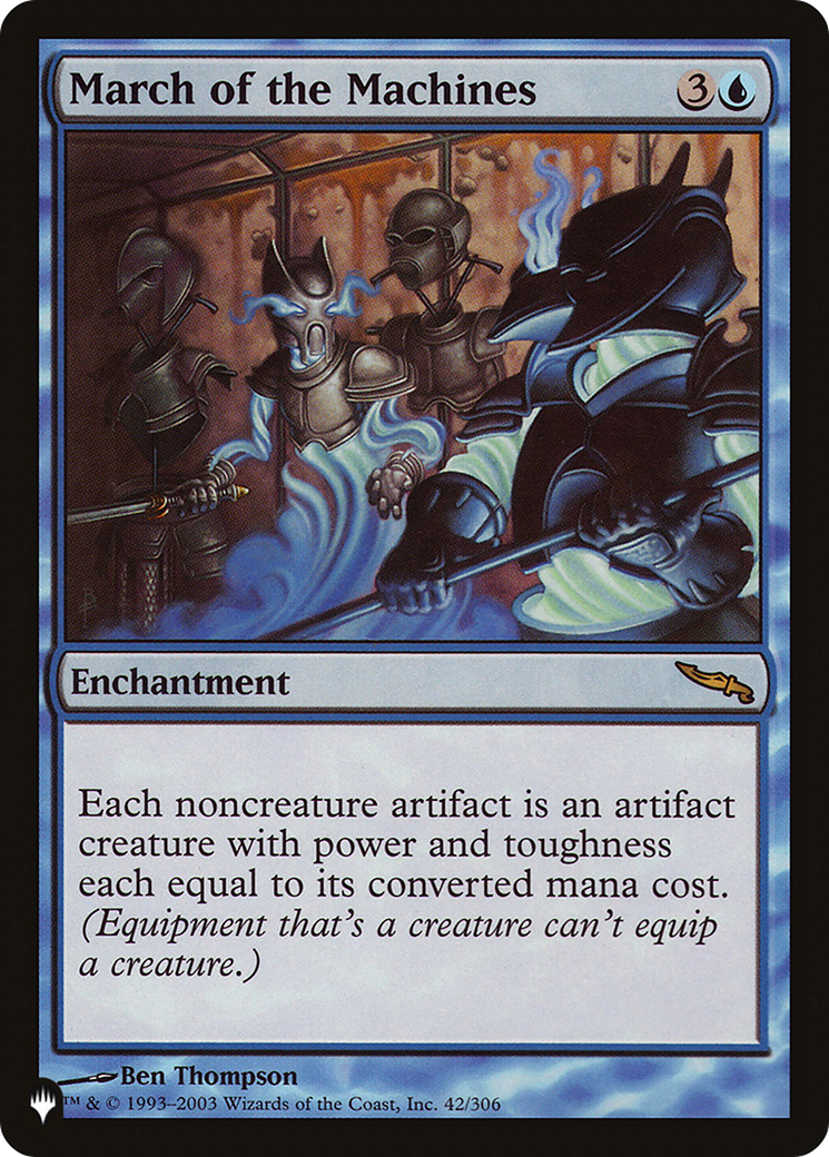 March of the Machines (MRD-42) - The List