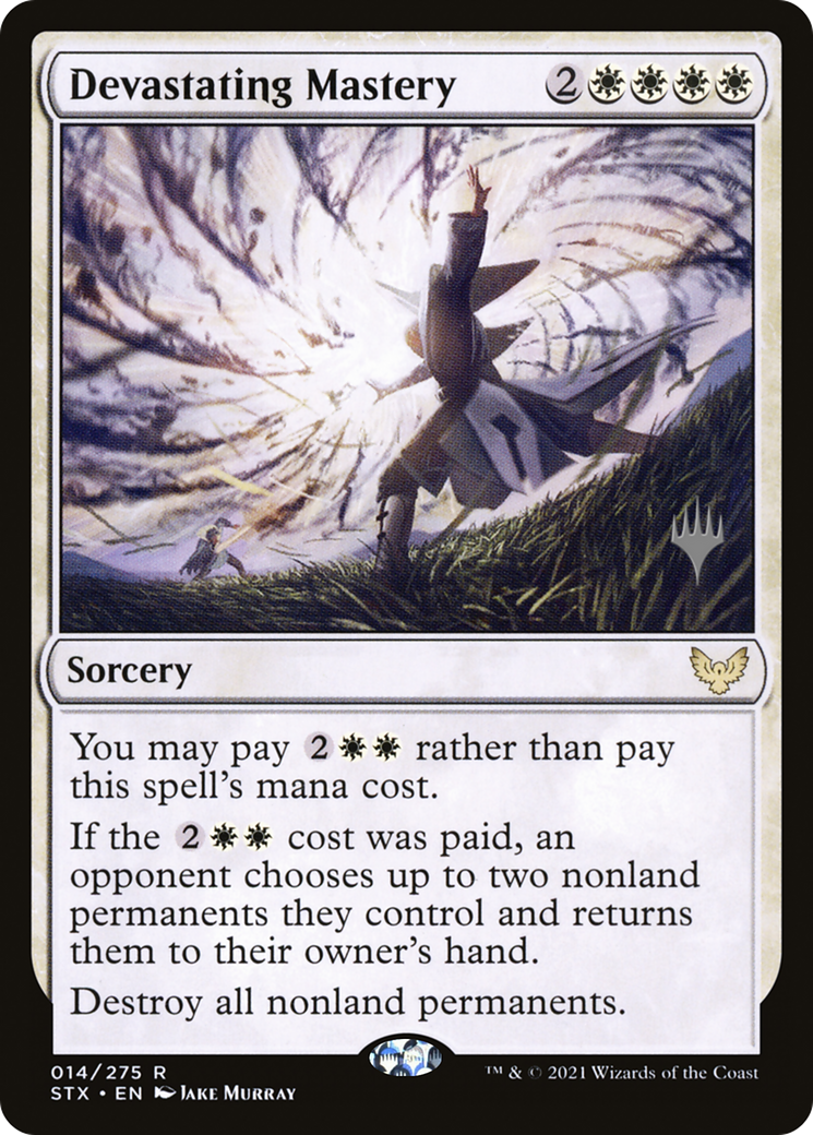 Devastating Mastery (14p) Foil - Strixhaven: School of Mages Promos