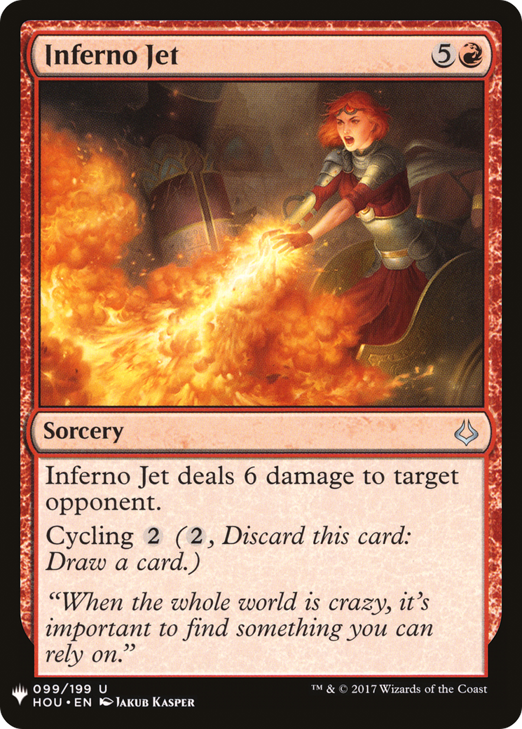 Inferno Jet (HOU-99) - The List