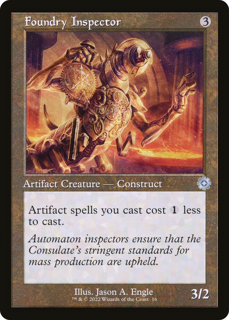 Foundry Inspector (Retro) (016) - The Brothers' War Retro Artifacts
