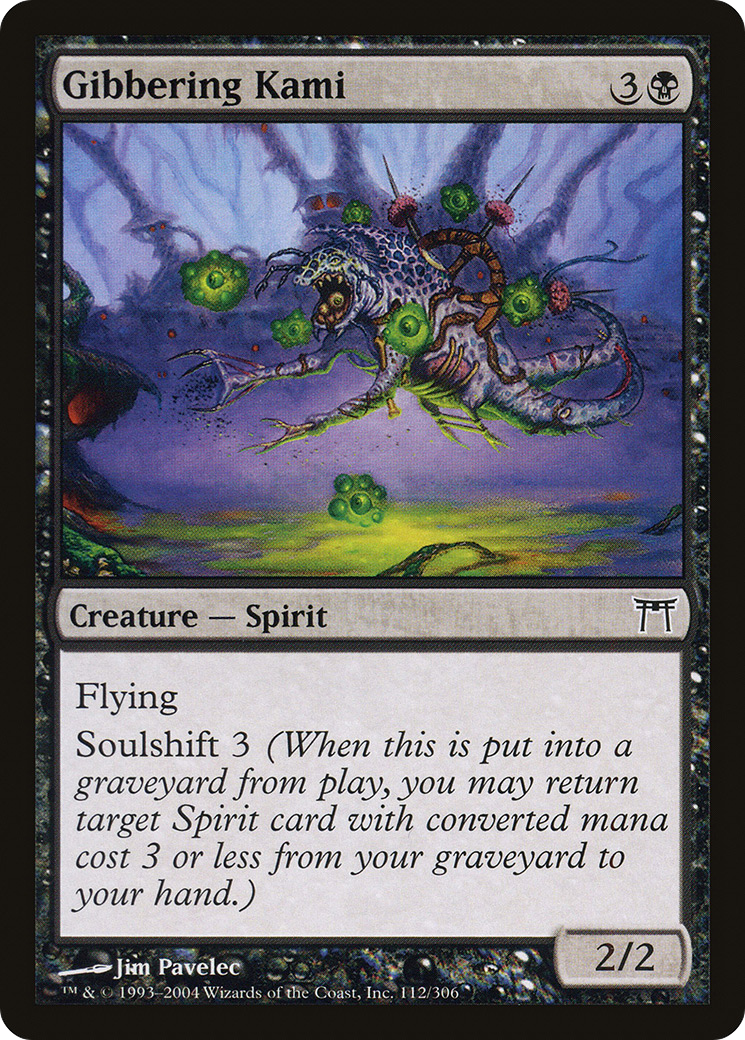 Gibbering Kami (112) Foil - Champions of Kamigawa
