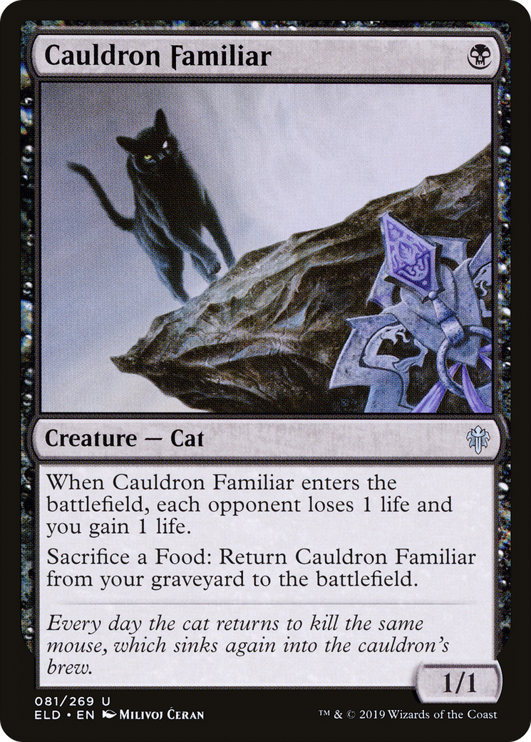 Cauldron Familiar (081) Foil - Throne of Eldraine