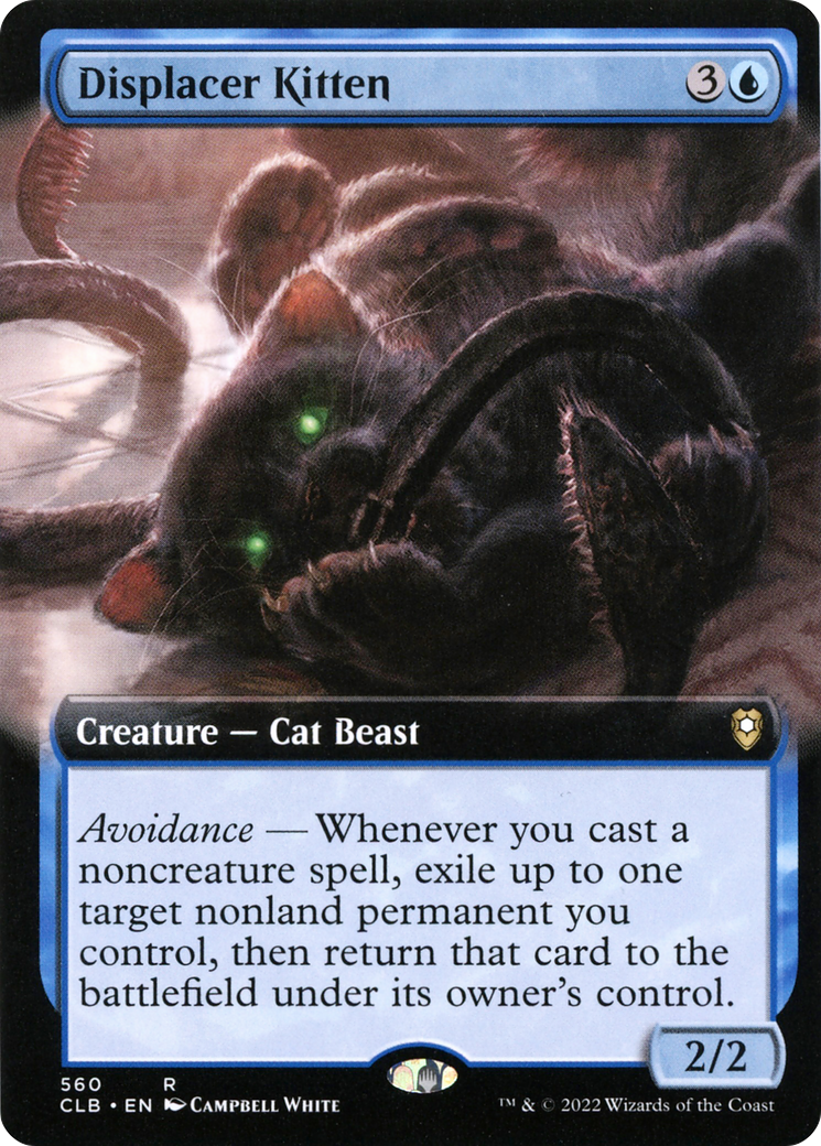 Displacer Kitten (Extended Art) (560) - Commander Legends: Battle for Baldur's Gate