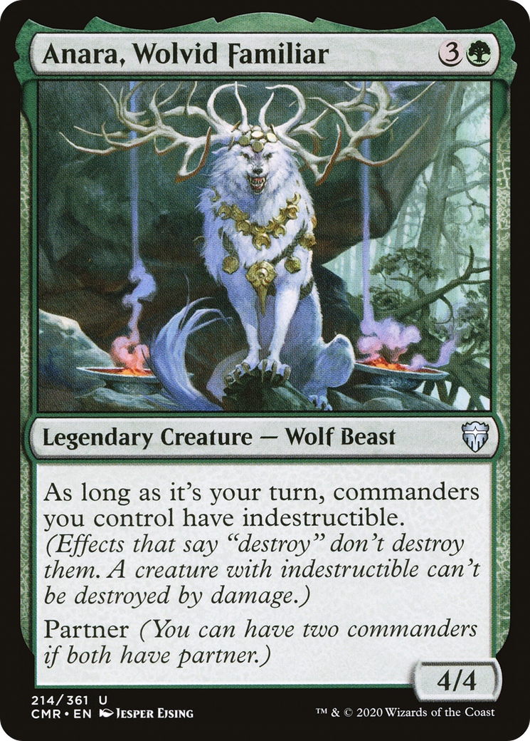 Anara, Wolvid Familiar (214) Foil - Commander Legends