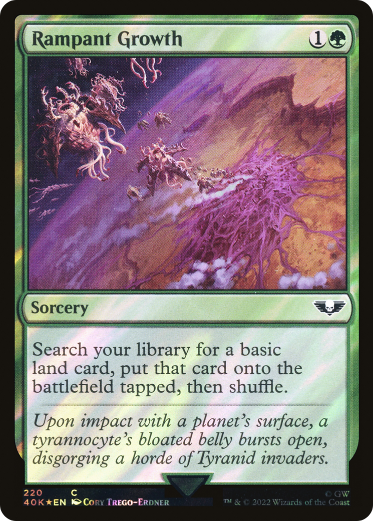 Rampant Growth (220) Surge Foil - Warhammer 40,000 Commander