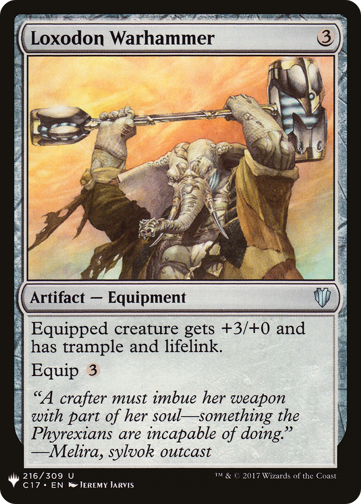 Loxodon Warhammer (C17-216) - The List