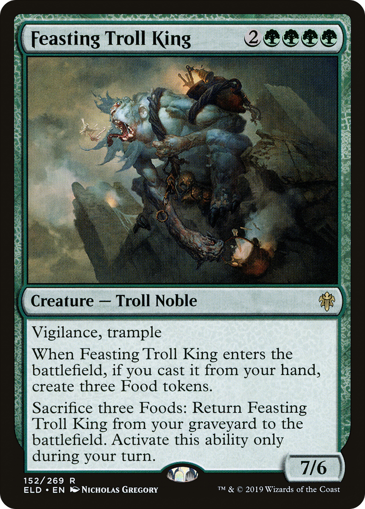 Feasting Troll King (152) Foil - Throne of Eldraine