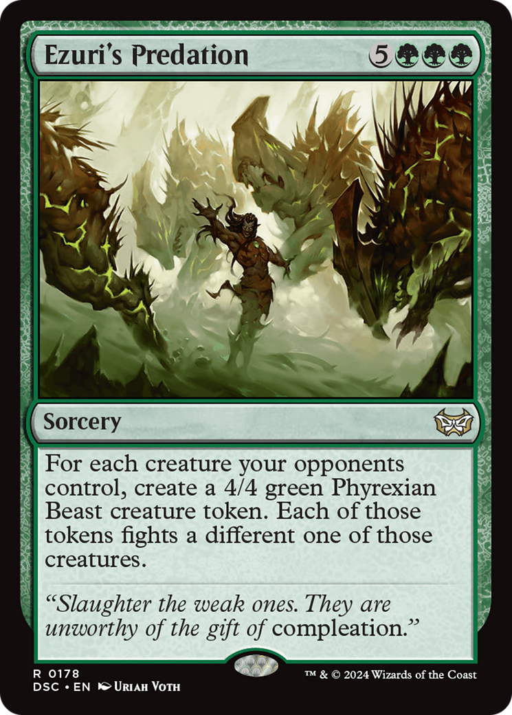 Ezuri's Predation (178) - Duskmourn: House of Horror Commander