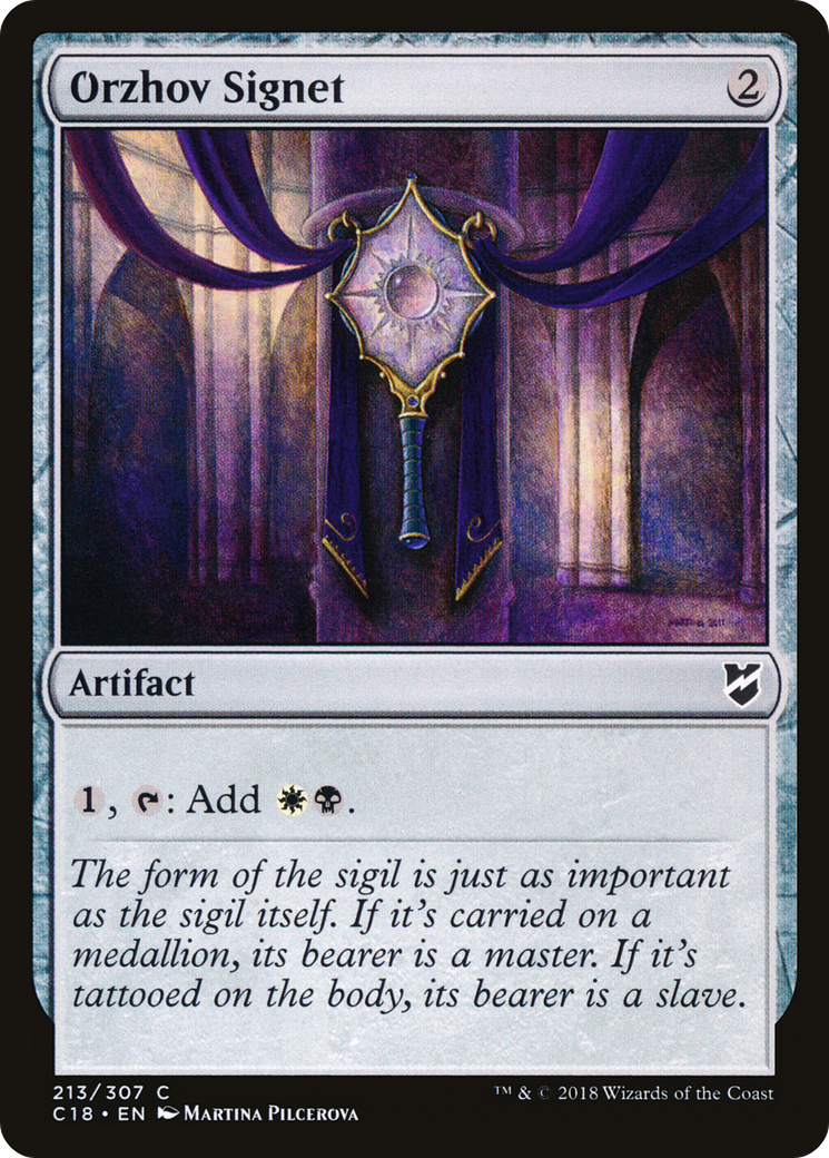 Orzhov Signet (213) - Commander 2018