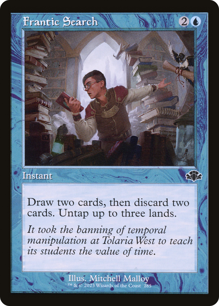 Frantic Search (Retro) (285) Foil - Dominaria Remastered