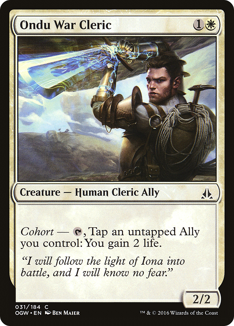 Ondu War Cleric (031) Foil - Oath of the Gatewatch