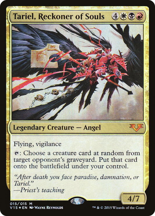 Tariel, Reckoner of Souls (015) Foil - From the Vault: Angels
