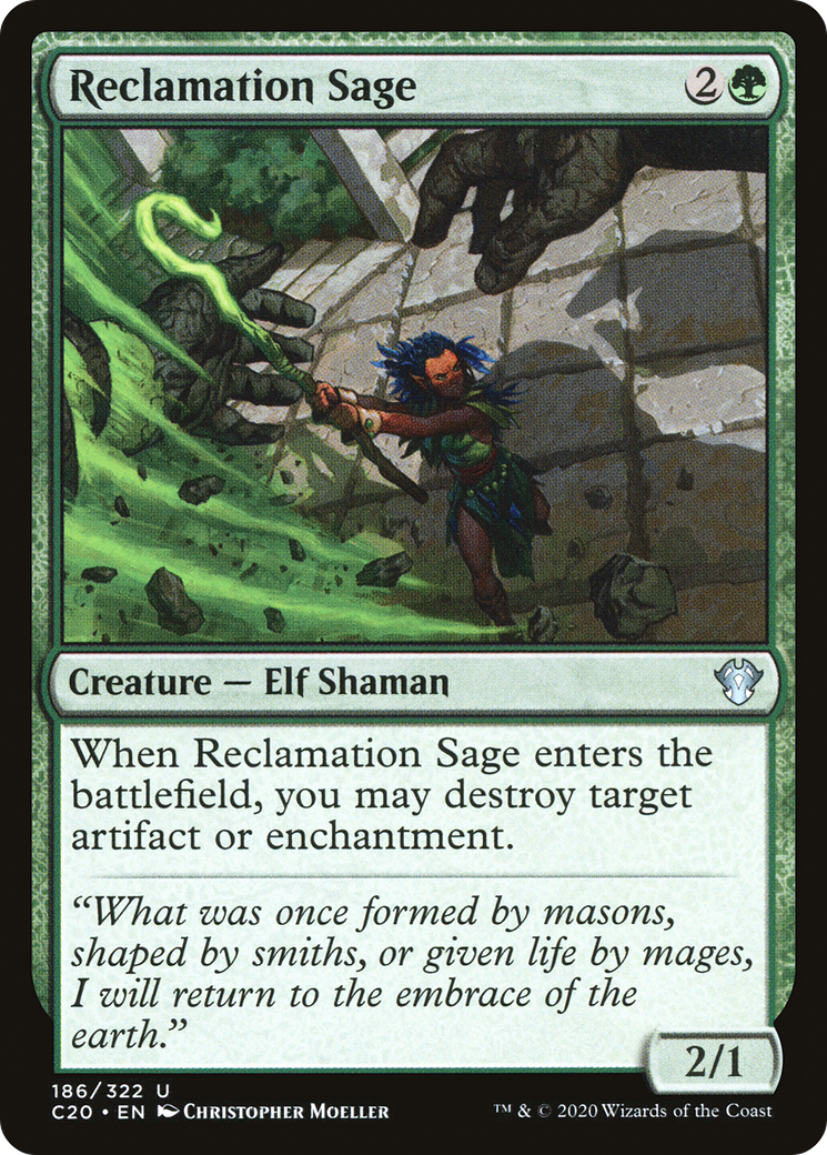 Reclamation Sage (186) - Commander 2020