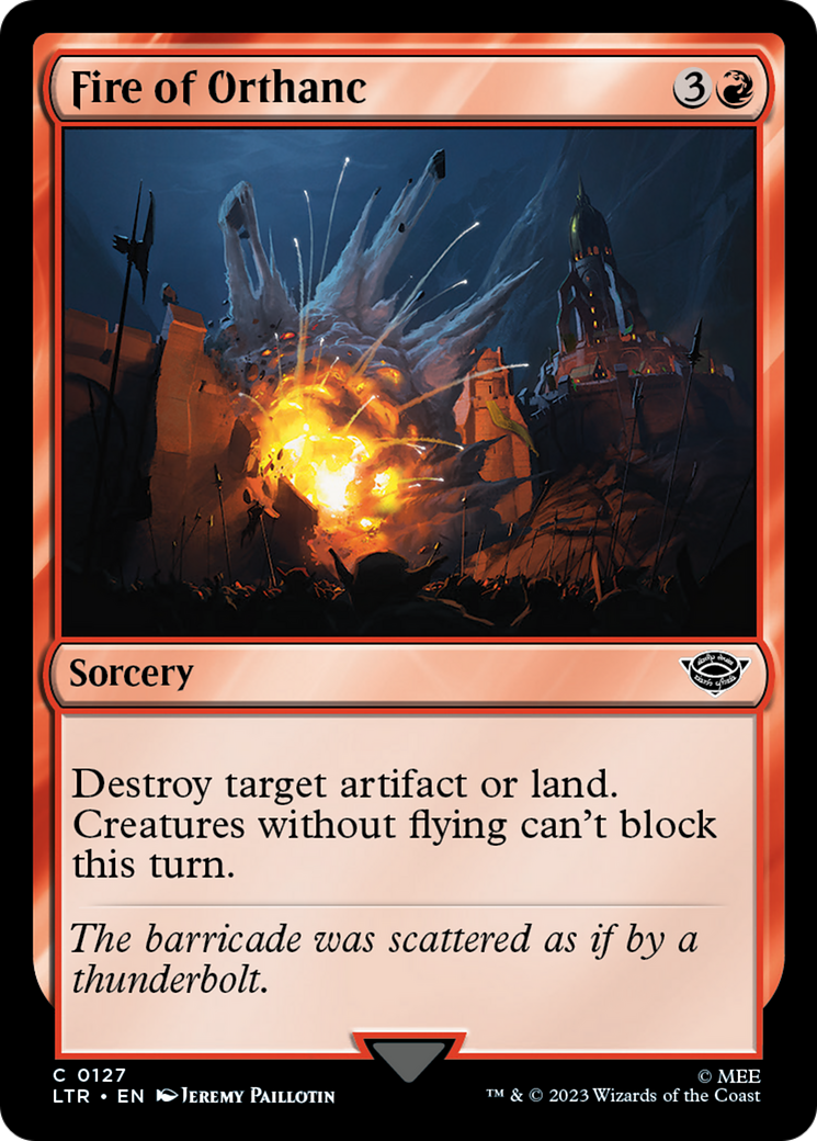 Fire of Orthanc (127) Foil - The Lord of the Rings: Tales of Middle-earth