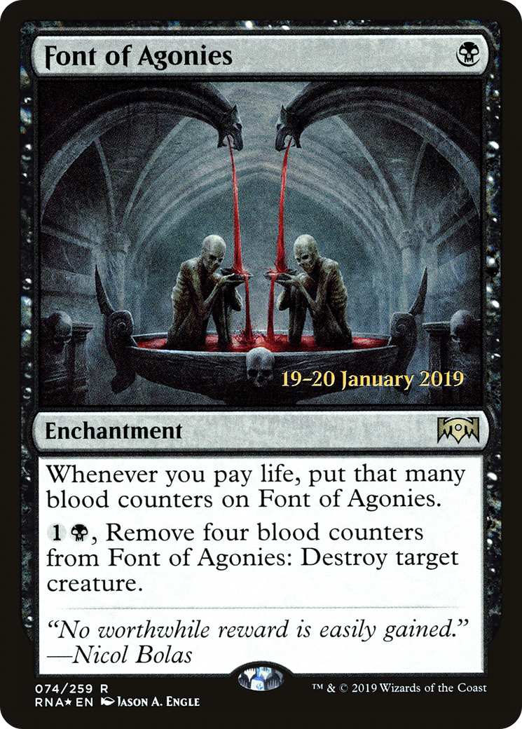 Font of Agonies (74s) Foil - Ravnica Allegiance Promos