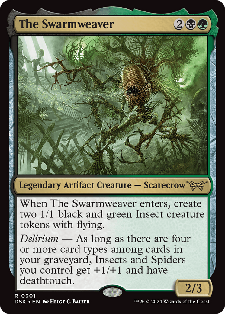 The Swarmweaver (301) Foil - Duskmourn: House of Horror