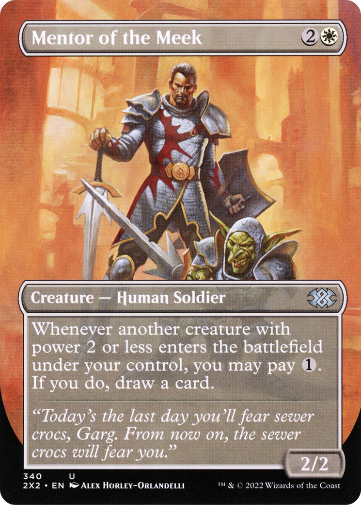 Mentor of the Meek (Borderless) (340) Foil - Double Masters 2022