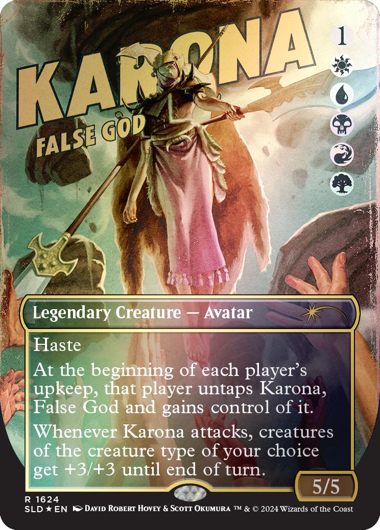 Karona, False God (Rainbow Foil) (1624) Foil - Secret Lair Drop Series