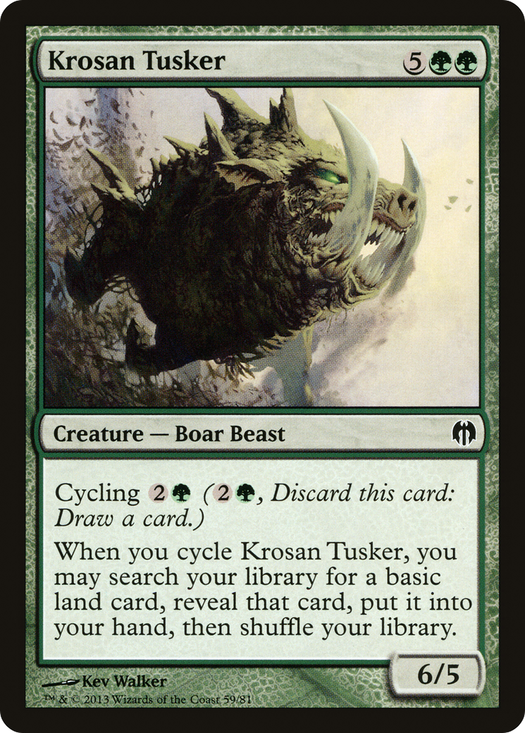 Krosan Tusker (059) - Duel Decks: Heroes vs. Monsters