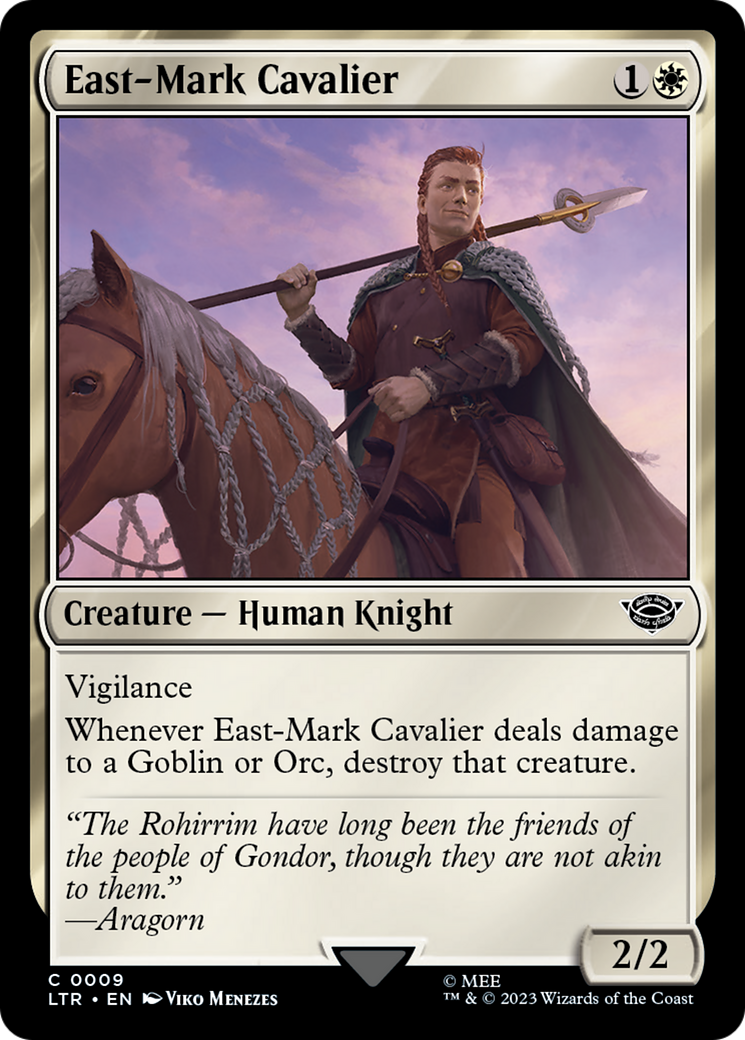 East-Mark Cavalier (009) Foil - The Lord of the Rings: Tales of Middle-earth