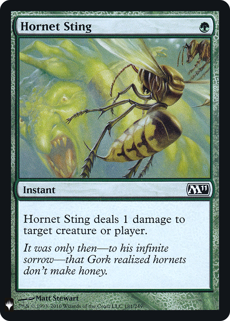 Hornet Sting (M11-181) Foil - The List