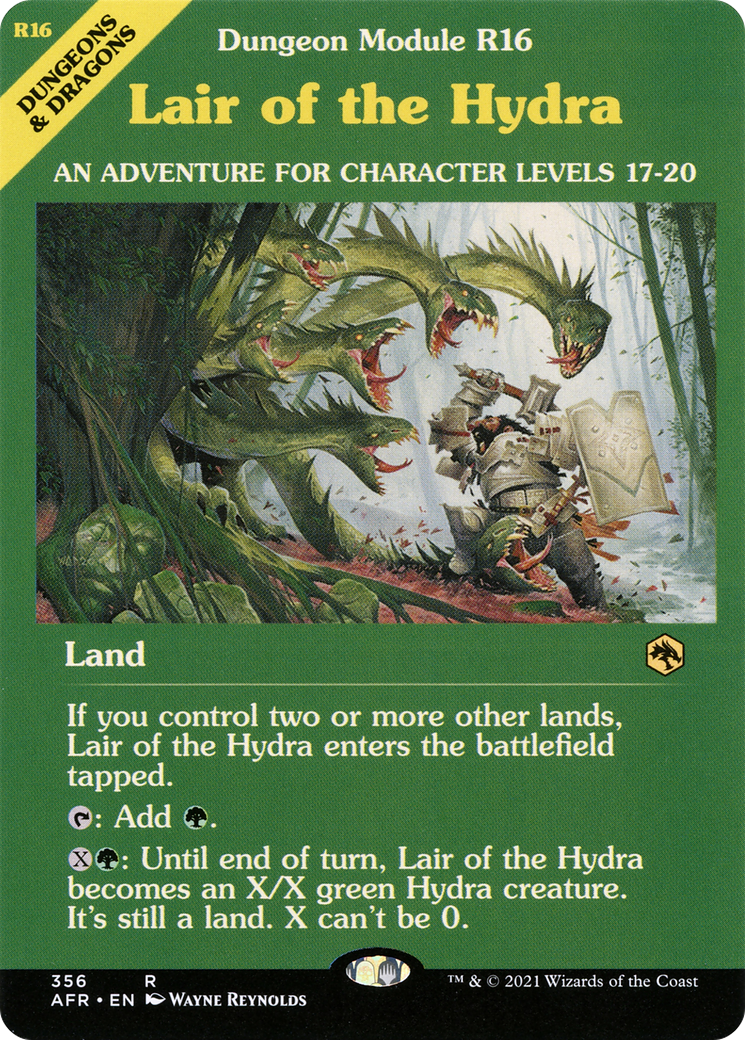 Lair of the Hydra (Dungeon Module) (Showcase) (356) Foil - Adventures in the Forgotten Realms