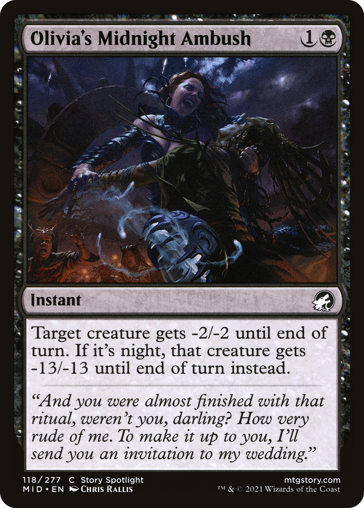 Olivia's Midnight Ambush (118) Foil - Innistrad: Midnight Hunt
