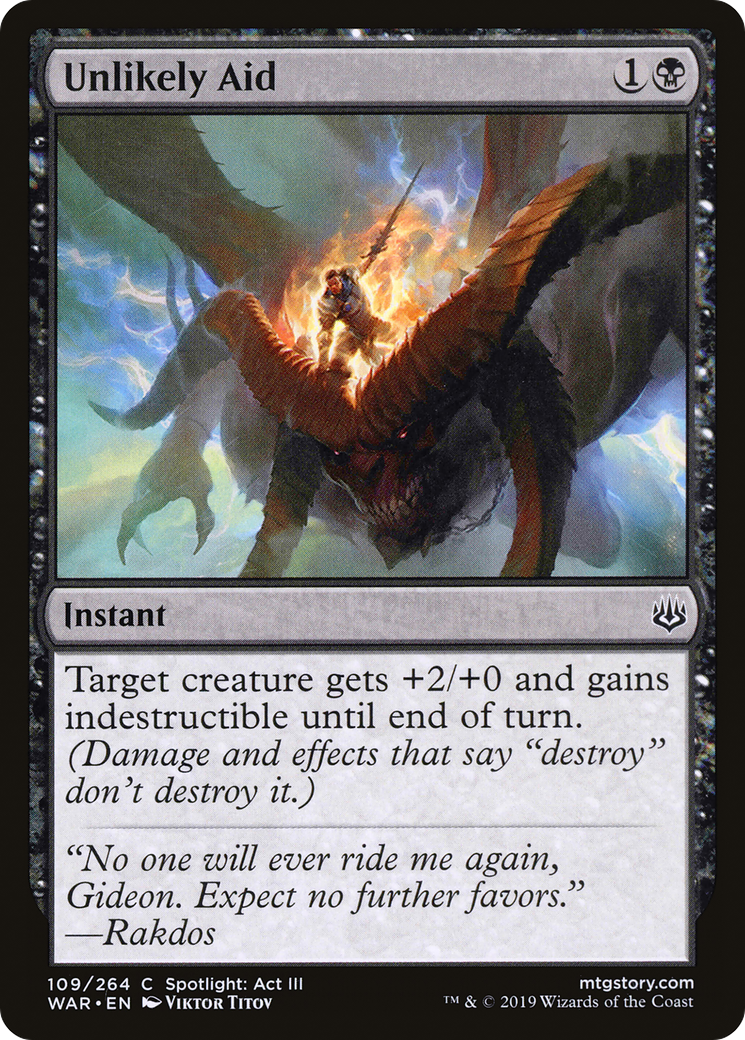Unlikely Aid (109) Foil - War of the Spark