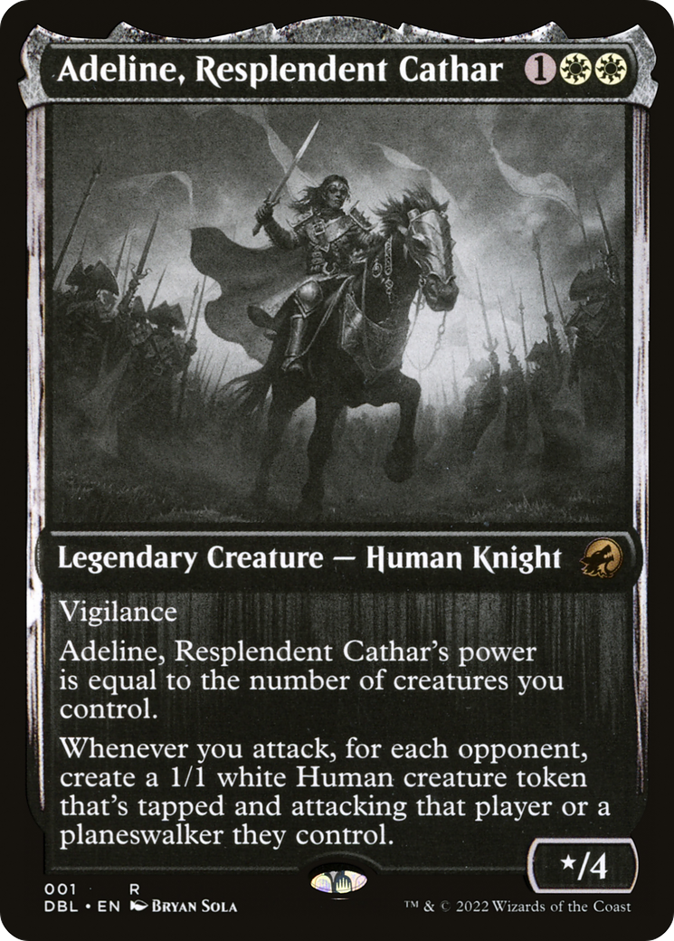 Adeline, Resplendent Cathar (001) Foil - Innistrad: Double Feature
