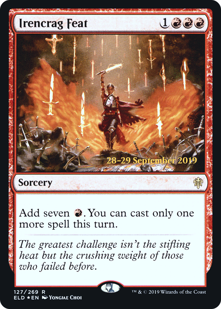 Irencrag Feat (127s) Foil - Throne of Eldraine Promos