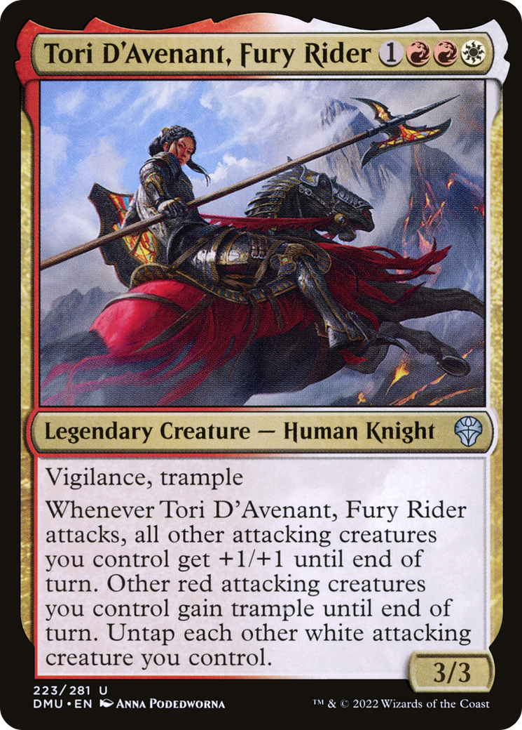 Tori D'Avenant, Fury Rider (223) - Dominaria United
