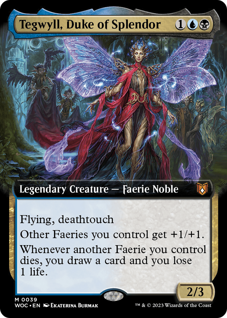 Tegwyll, Duke of Splendor (Extended Art) (039) - Wilds of Eldraine Commander