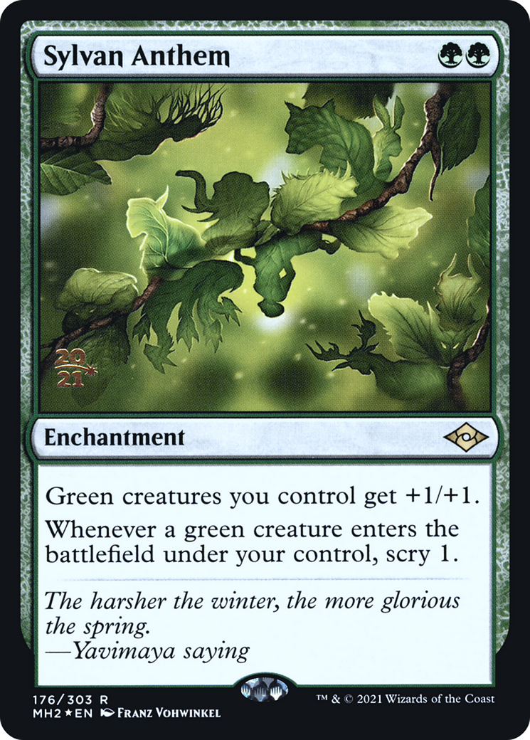 Sylvan Anthem (176) Foil - Modern Horizons 2 Promos